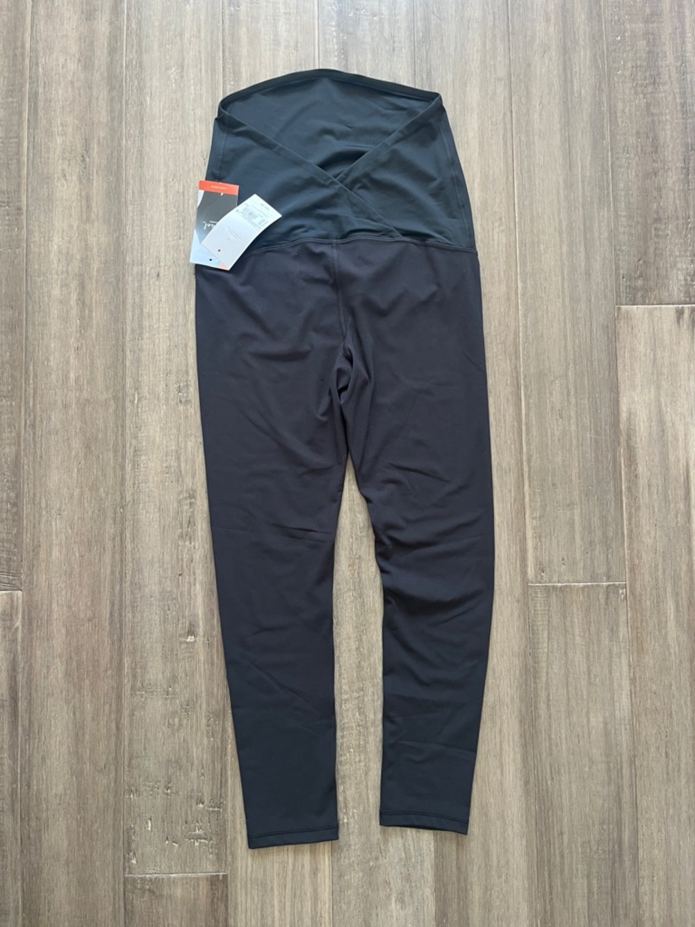 Isabel&Ingrid Black Maternity Leggings with Full Panel Support Medium